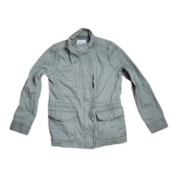 Madewell Passage Jacket surplus military-inspired field jacket khaki green coat - Picture 6 of 16